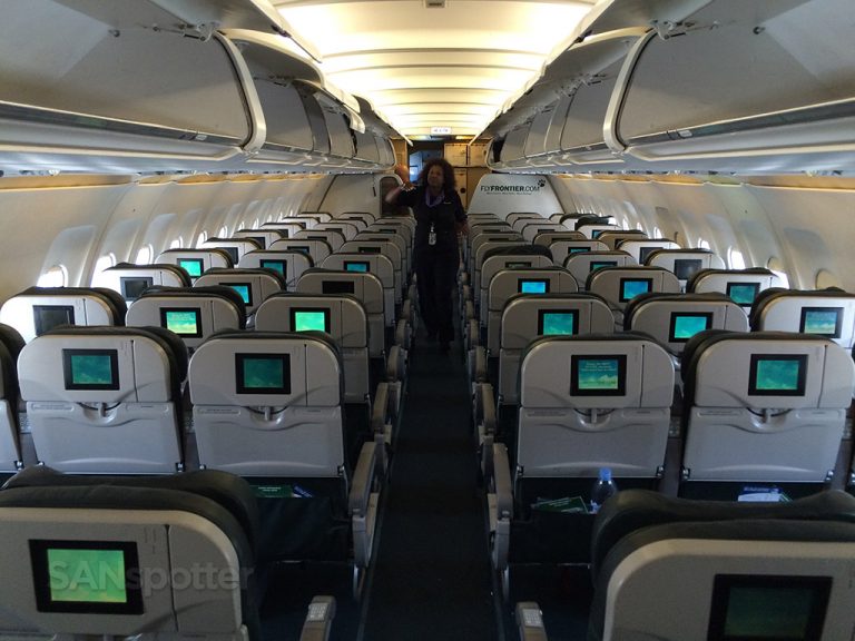 Frontier airlines A319 interior seats