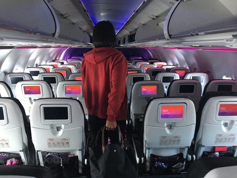 virgin america white seat backs