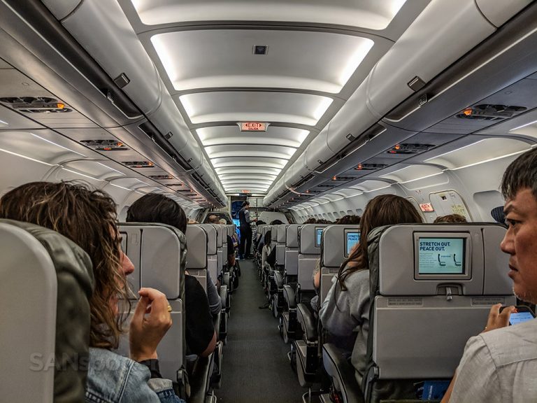 JetBlue A320 economy class interior