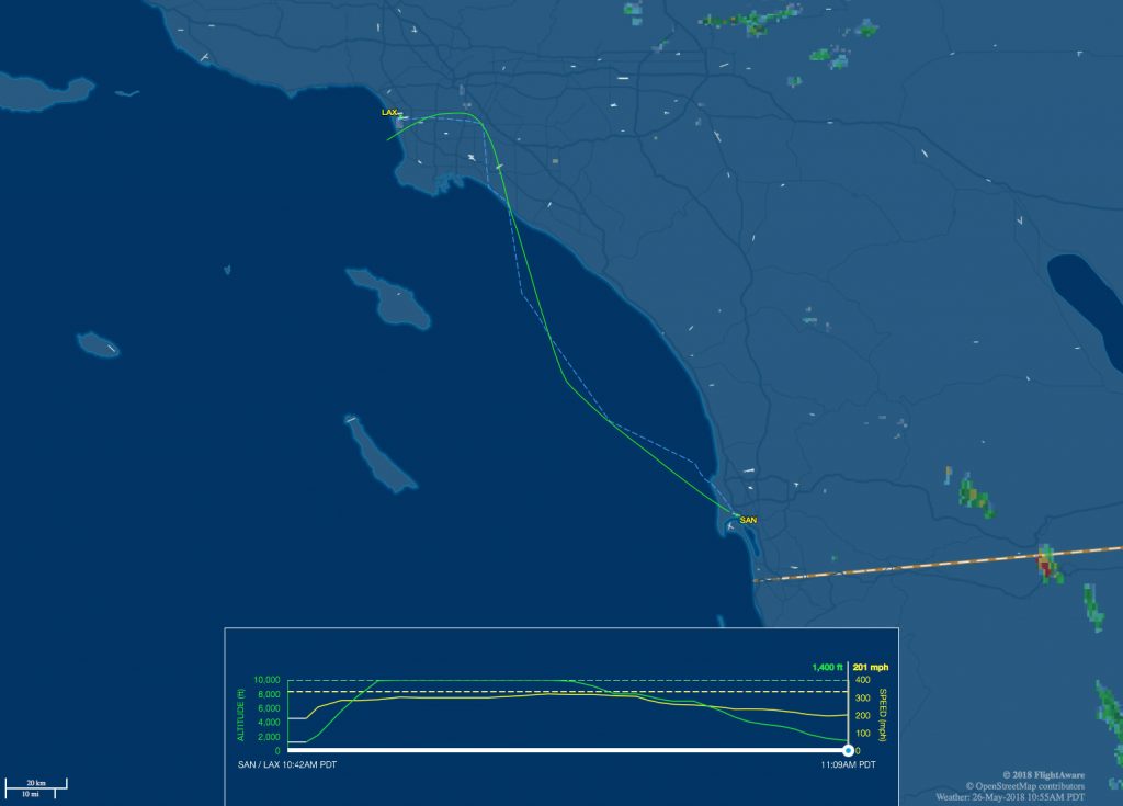 United Express CRJ-200 economy class San Diego to Los Angeles – SANspotter