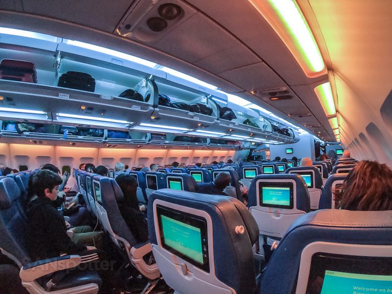 Air Transat A330-300 economy class cabin