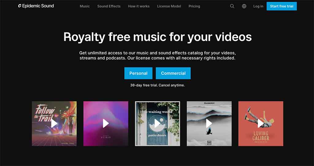 Top 6 Royalty-Free Music Sites for YouTube Videos - Epidemic Sound
