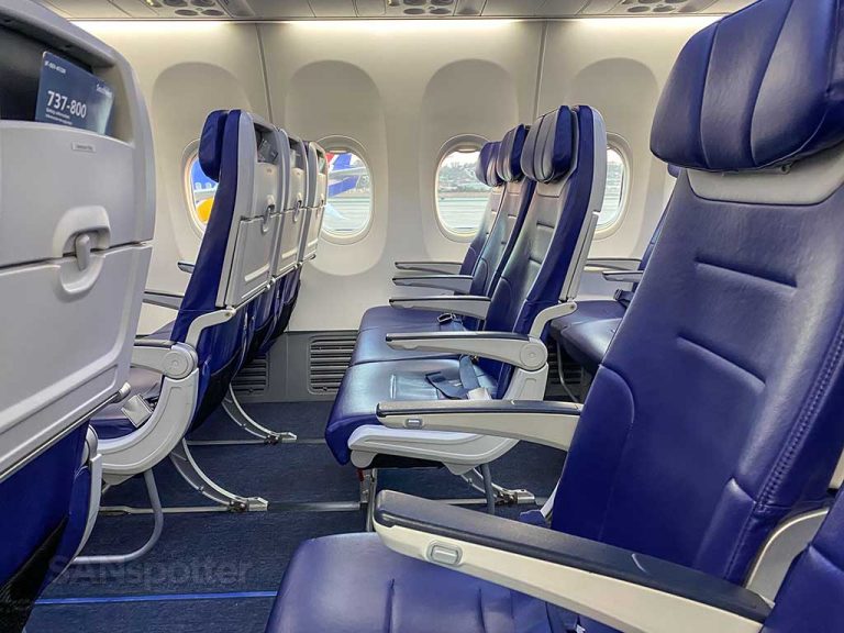 new seats on the Southwest Airlines 737-800