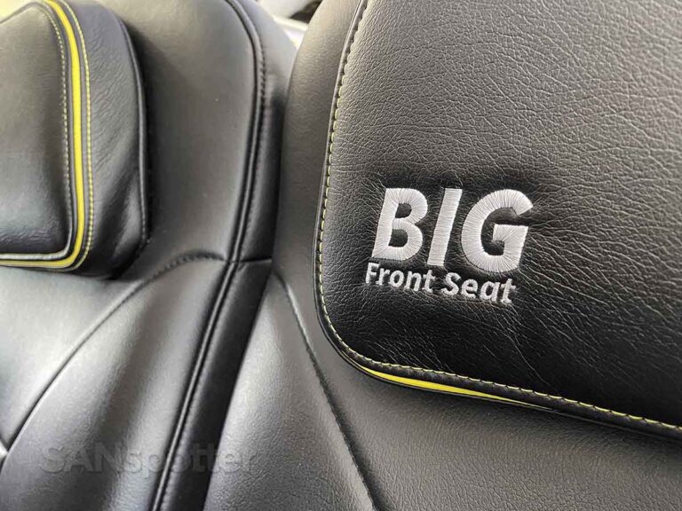 Spirit Airlines A321neo big front seat headrest