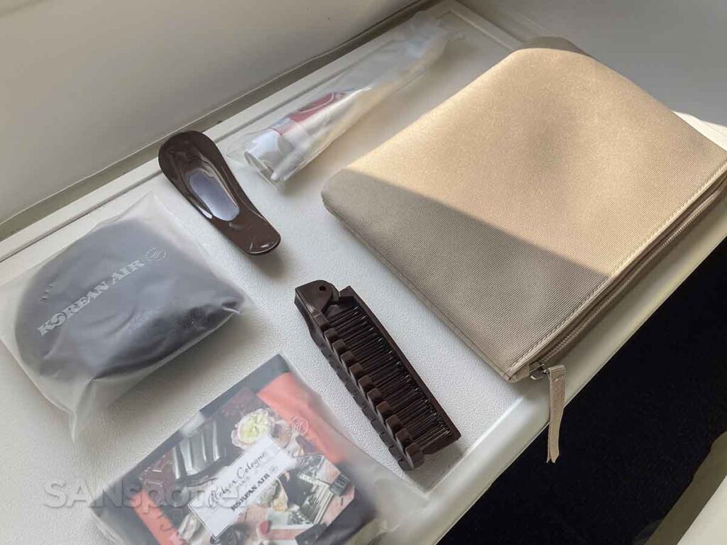 Amenity kit contents