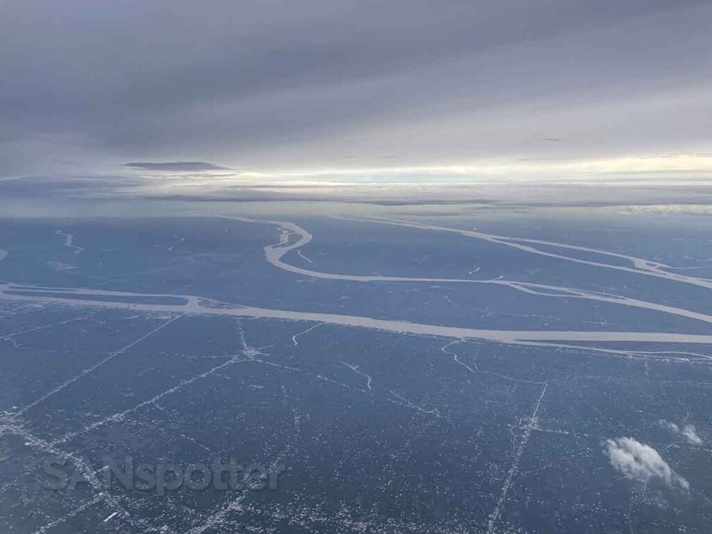 View of Vietnam after taking off from Ho Chi Minh City