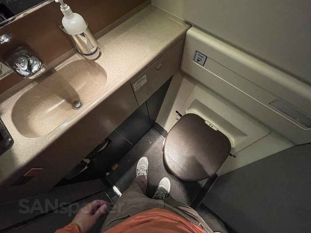 Business class toilet