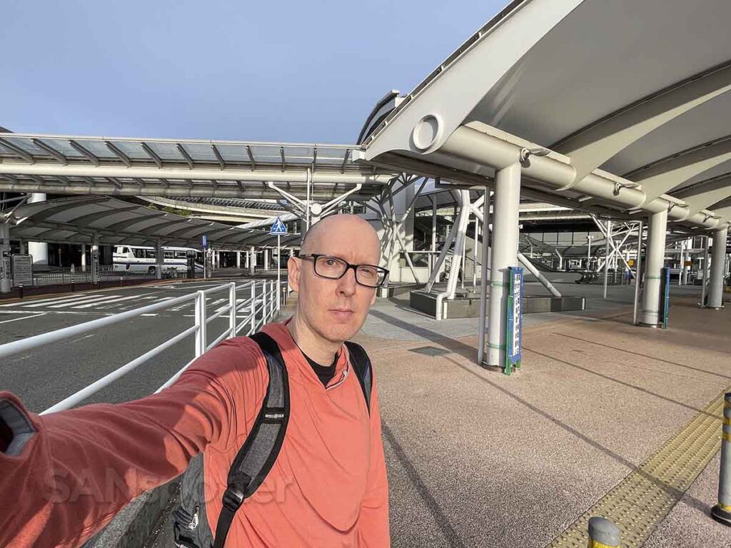 SANspotter outside of terminal 1 Narita airport