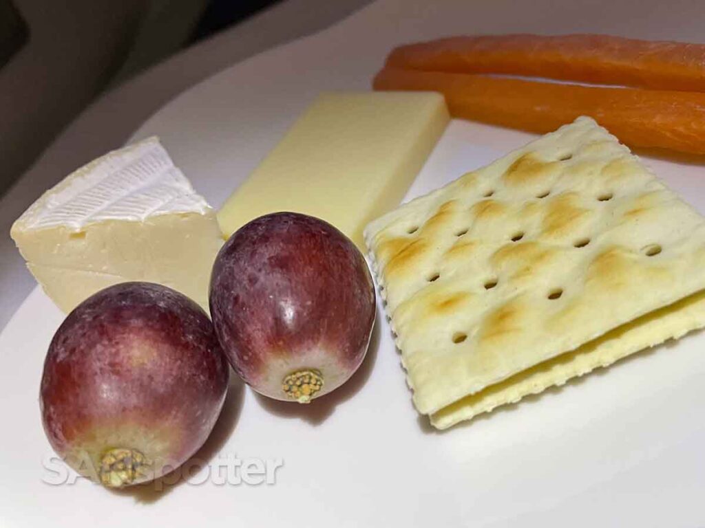 Fruit and cheese plate