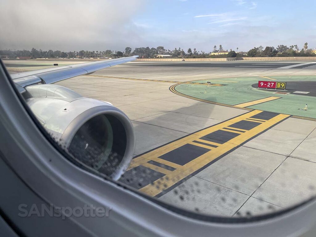 Porter Airlines E195 E2 lining up for departure San Diego airport