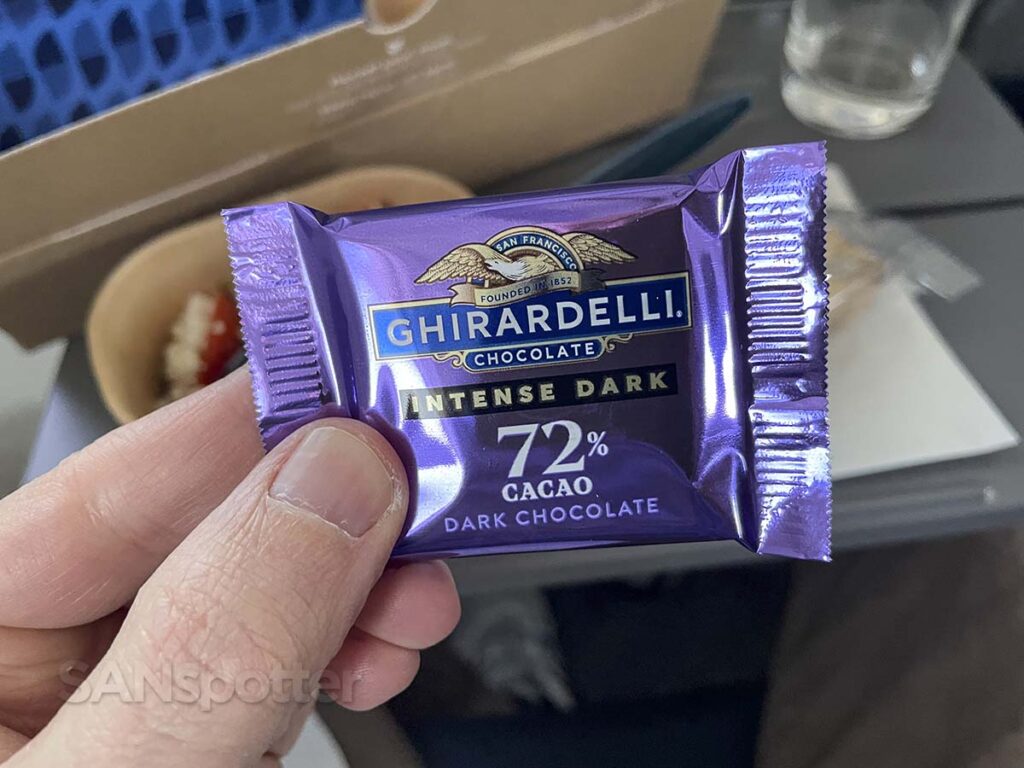 Porter Airlines PorterReserve Ghirardelli chocolate