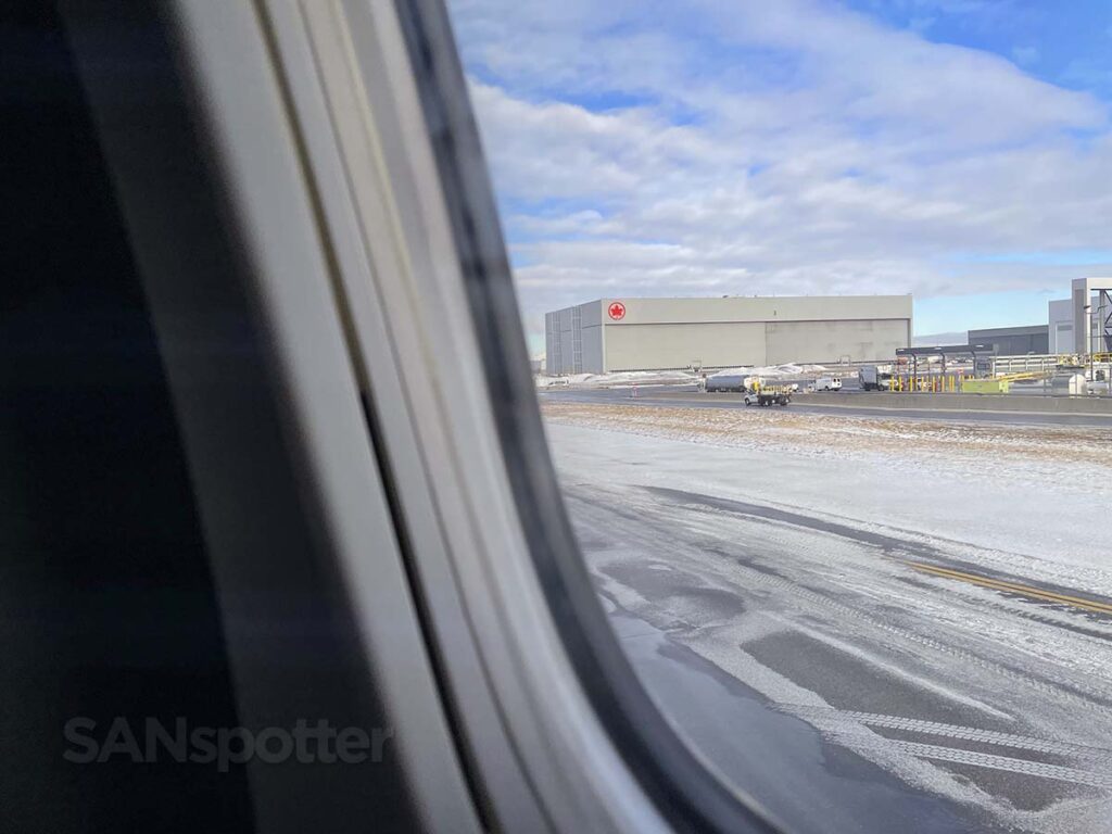 Taxiing to runway in a Flair Airlines 737 MAX 8 