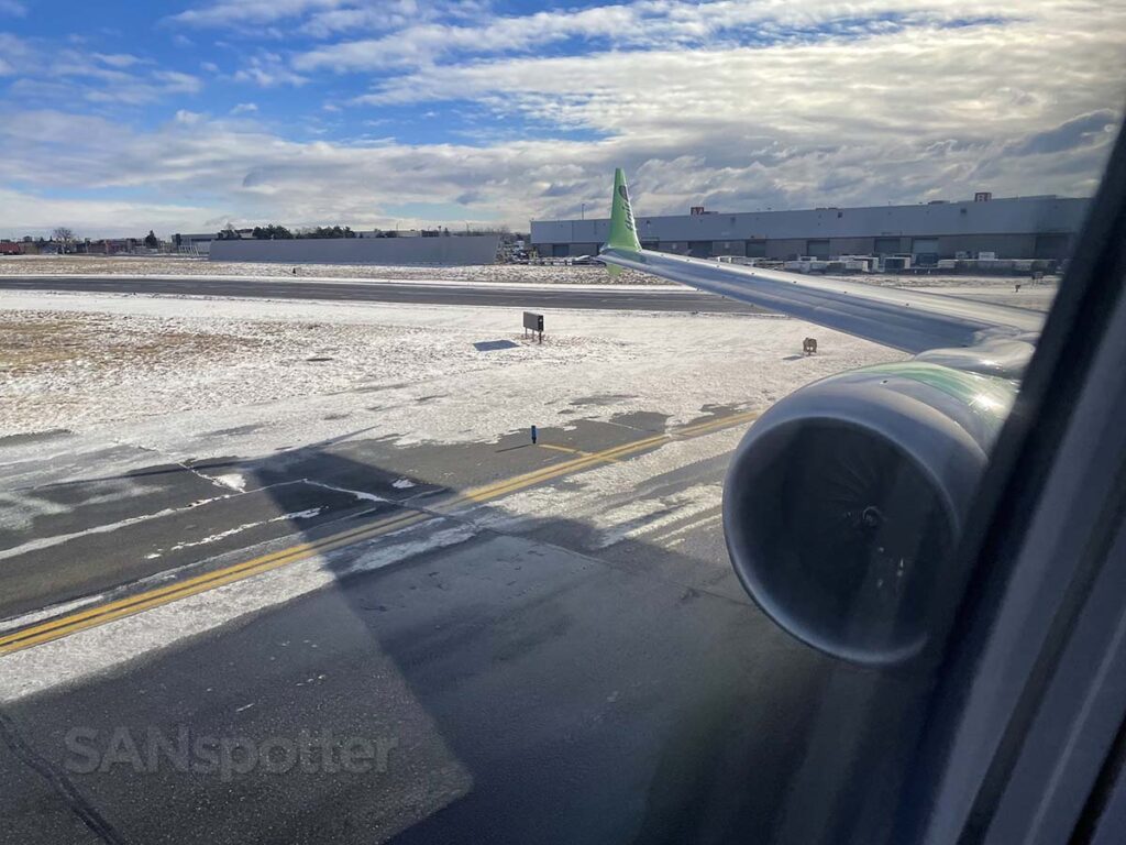 Flair Airlines 737 MAX 8 taxiing out for departure YYZ