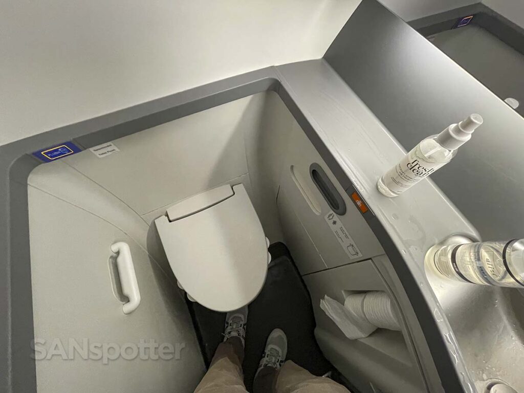 Flair Airlines 737 MAX 8 lavatory toilet